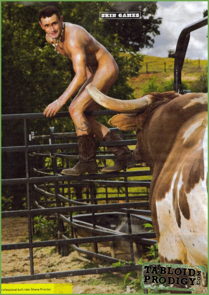 Naked Bull Riding