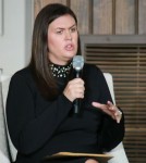 Sarah Huckabee Sanders interviews Ivanka Trump as she campaigns for her father, President Trump, at a Trump supporter Rally at Normandy Farms Inn in Blue Bell , Pennsylvania, USA.