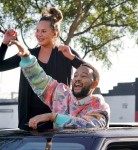 John Legend and Chrissy Teigen Celebrate the Elections in West Hollywood, CA